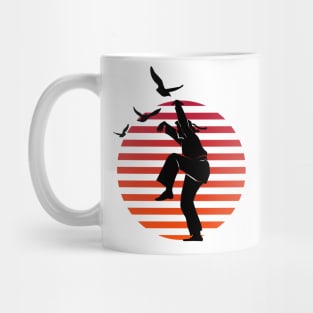 Master of Defense Karate Kick on Sunset Mug